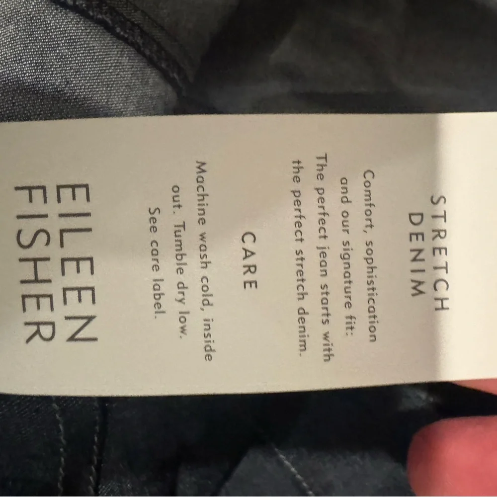 Eileen Fisher A Line Denim Stretch Skirt Size XL NWT - Picture 7 of 8